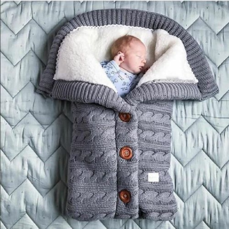 Newborn Sleeping Bag Knitted Swaddle